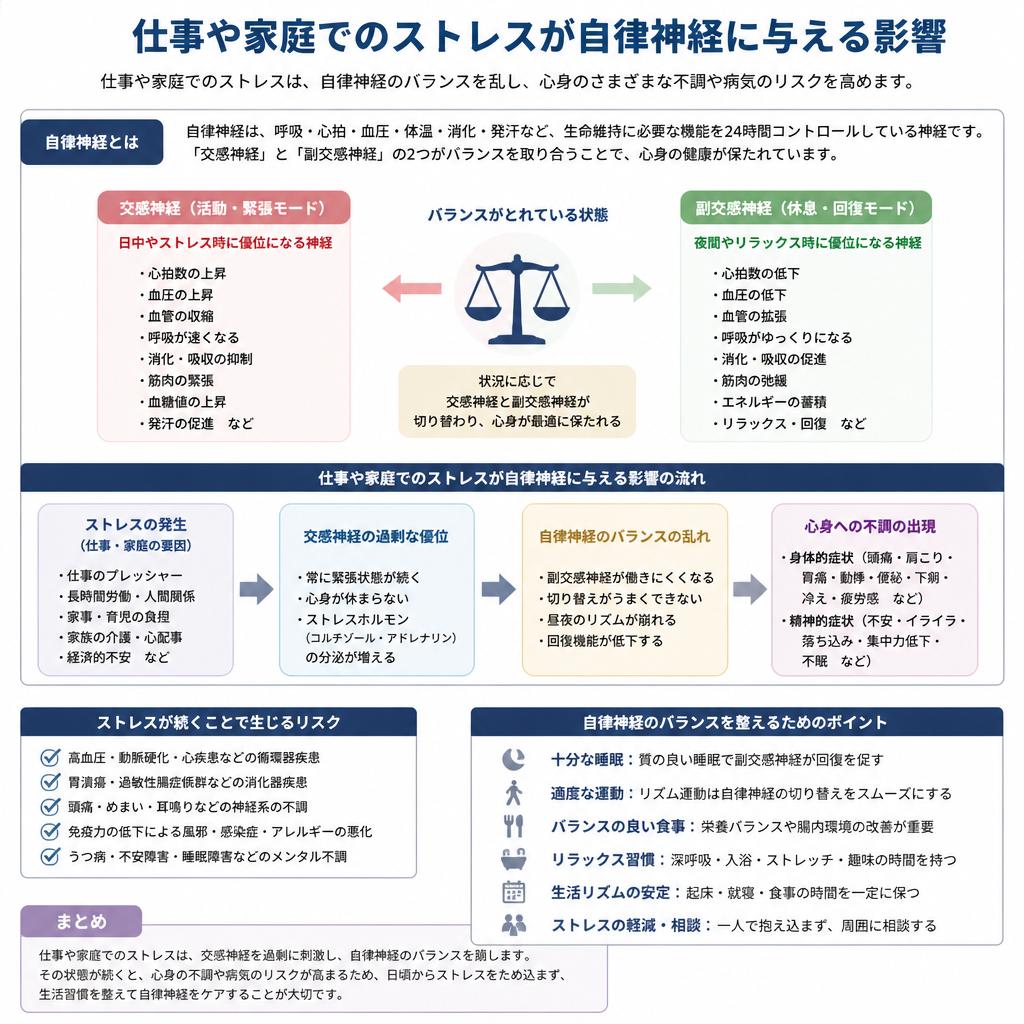 日常生活のストレスが招く影響