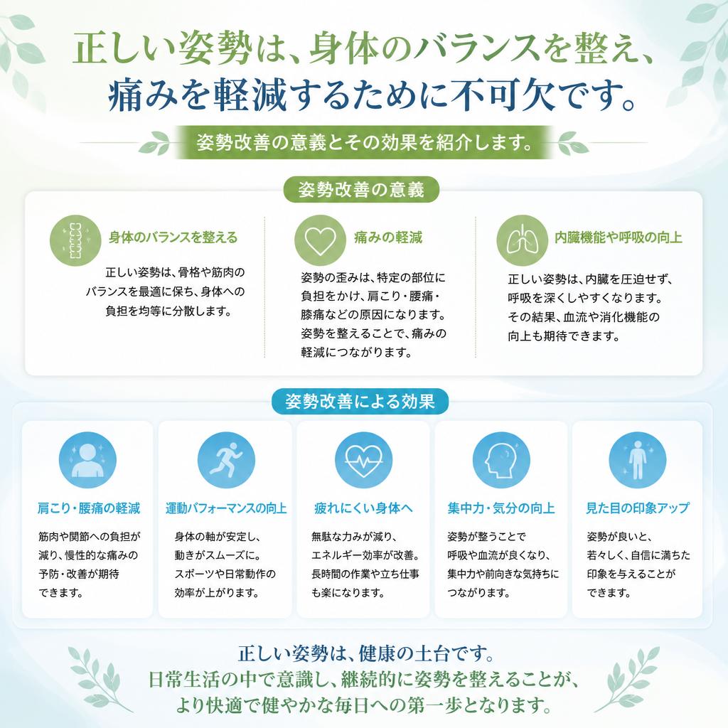 姿勢改善の重要性