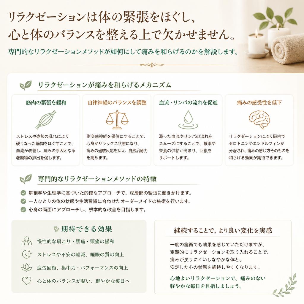 リラクゼーションの重要性