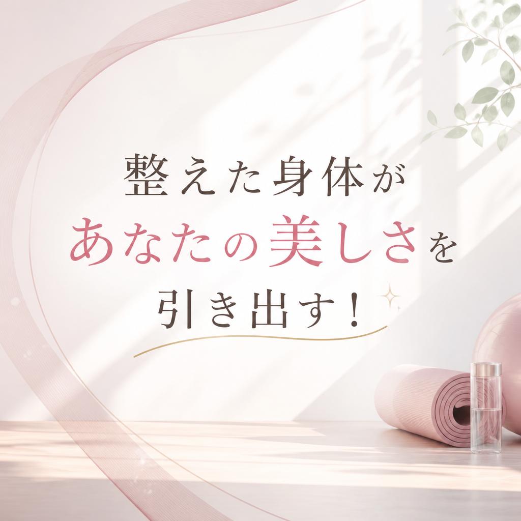 整えた身体があなたの美しさを引き出す！